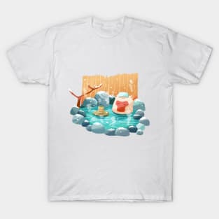 Hot spring monkey T-Shirt